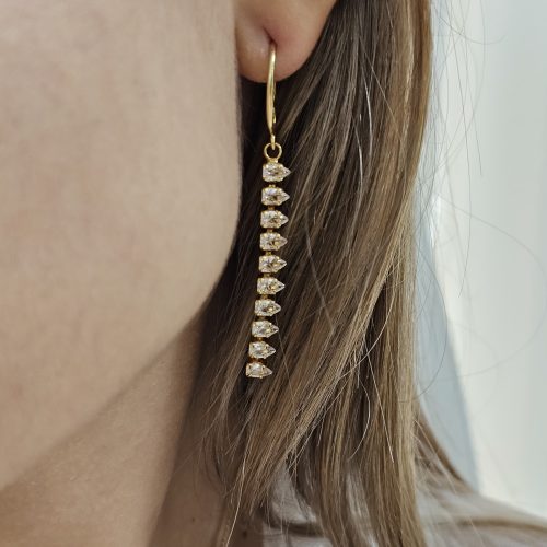 עגיל הדר - שקוף טיפות