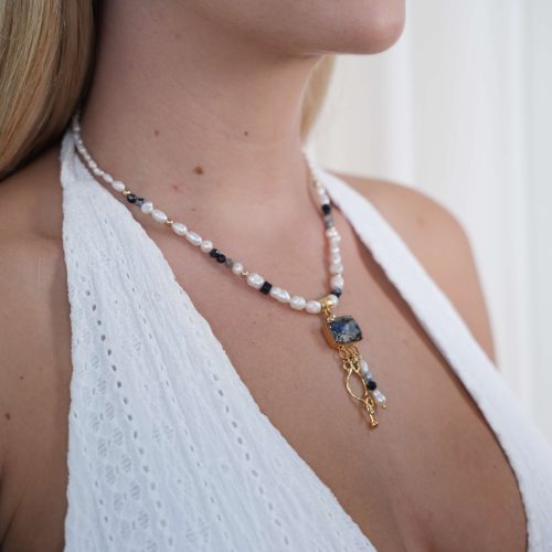 שרשרת אדווה - שחור