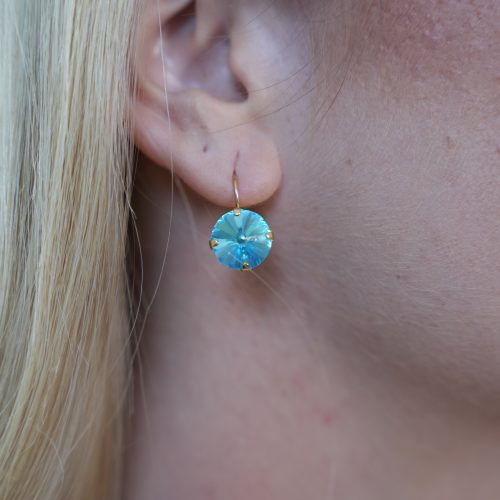 עגילי אבקנית - טורקיז