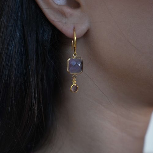 עגילי ונוס - סגול