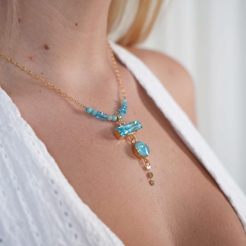 שרשרת פנטזיה - טורקיז